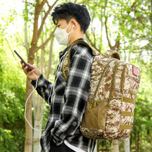Load image into Gallery viewer, Lightweight Camo Backpack with MOLLE System and USB Charging - Perfect for Teens