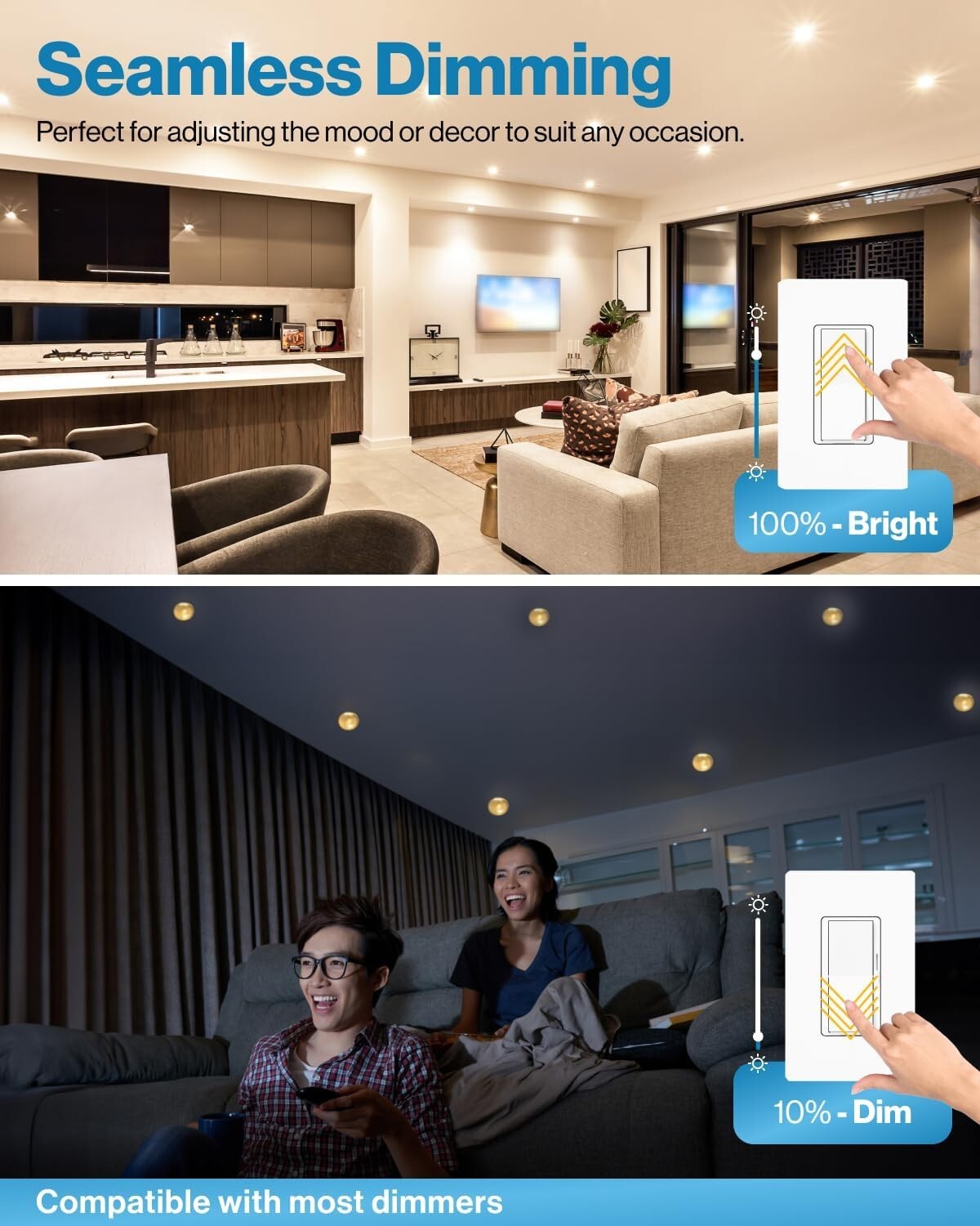 Energy-Efficient LED Bulbs - 12 BR30 Dimmable Flood Lights, Instant Brightness