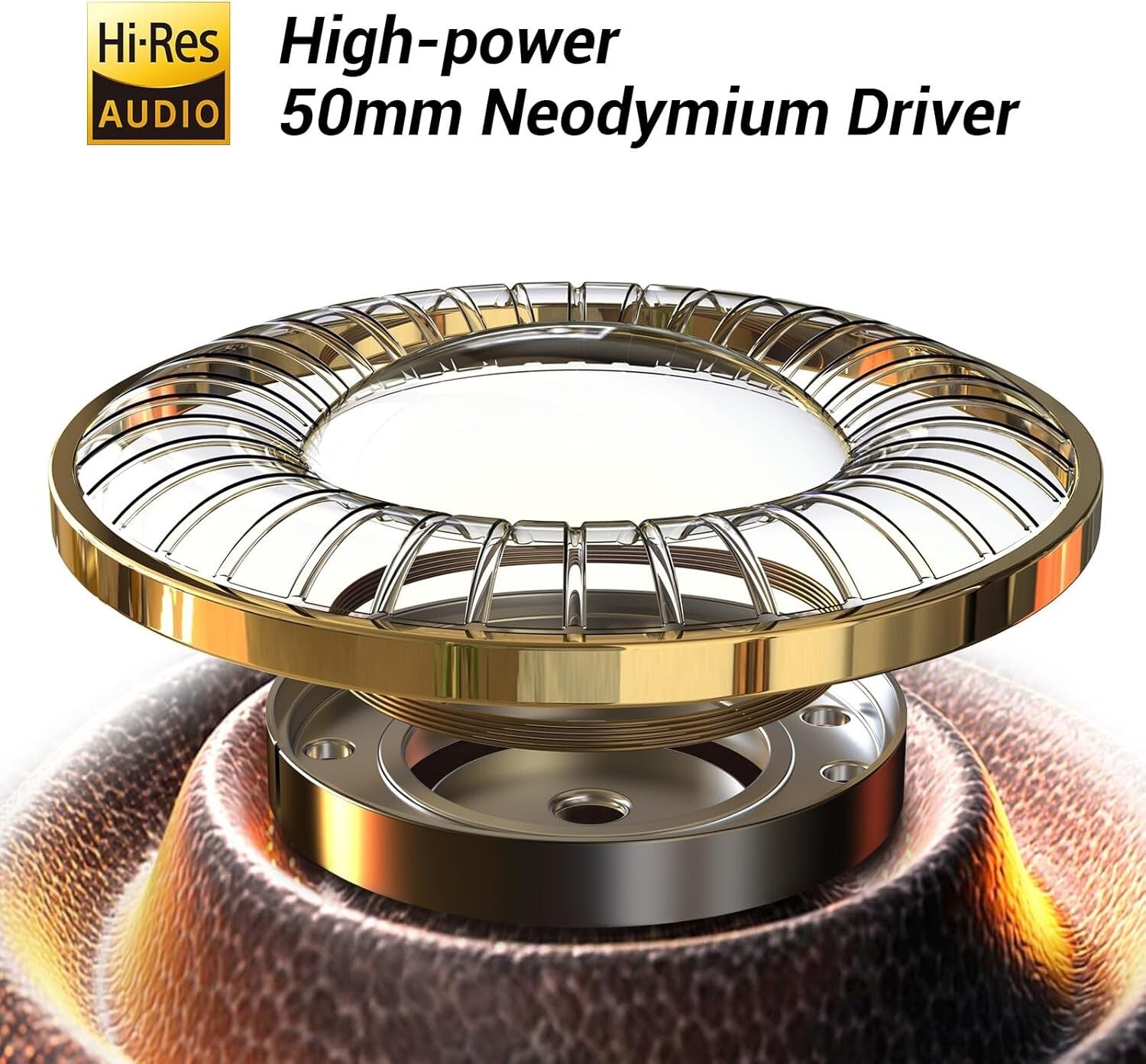 Elegant Over-Ear A70 Headphones - Bluetooth 5.2, 72H Playtime, Wired Support