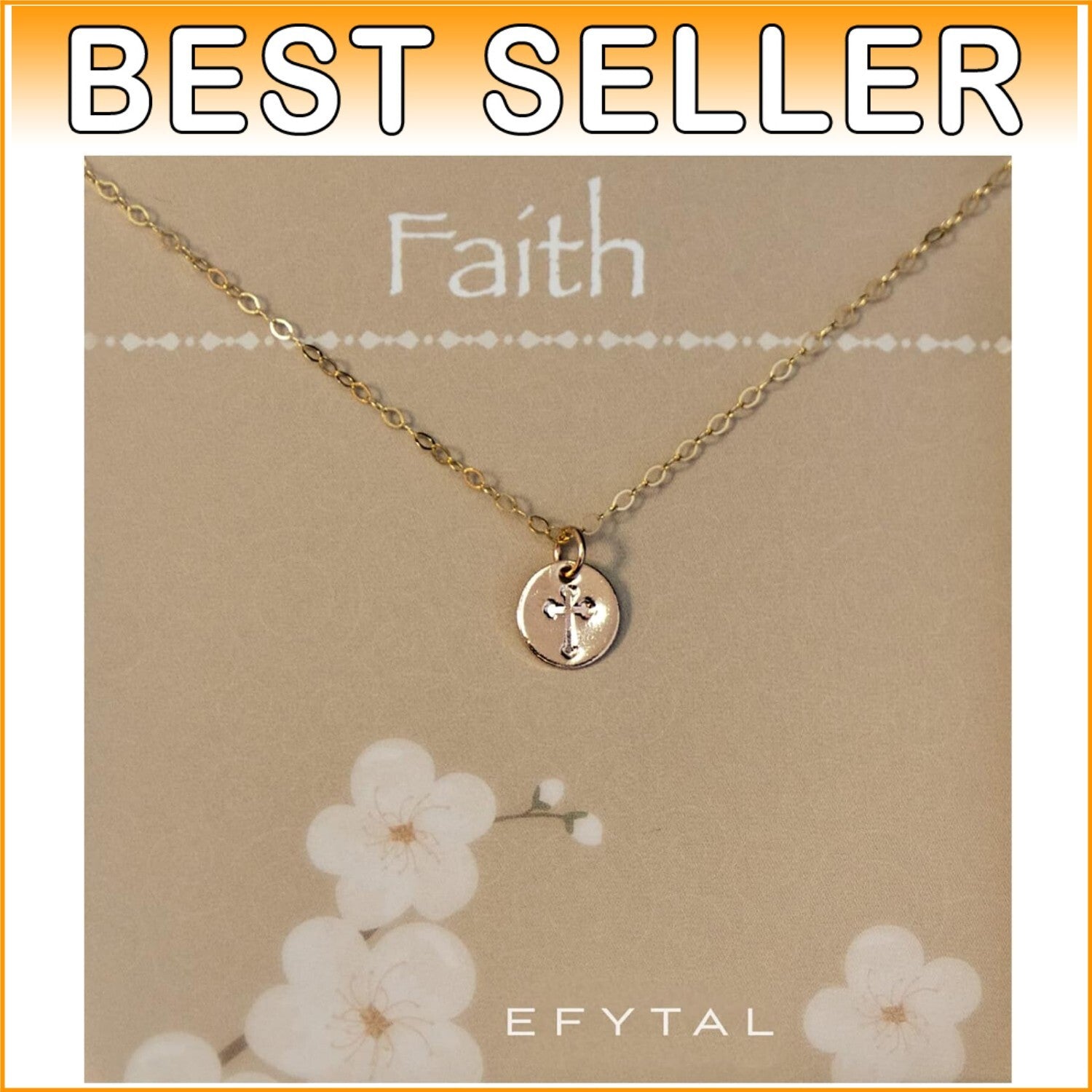 Timeless 14k Gold Filled Cross Necklace - Ideal for Women’s First Communion