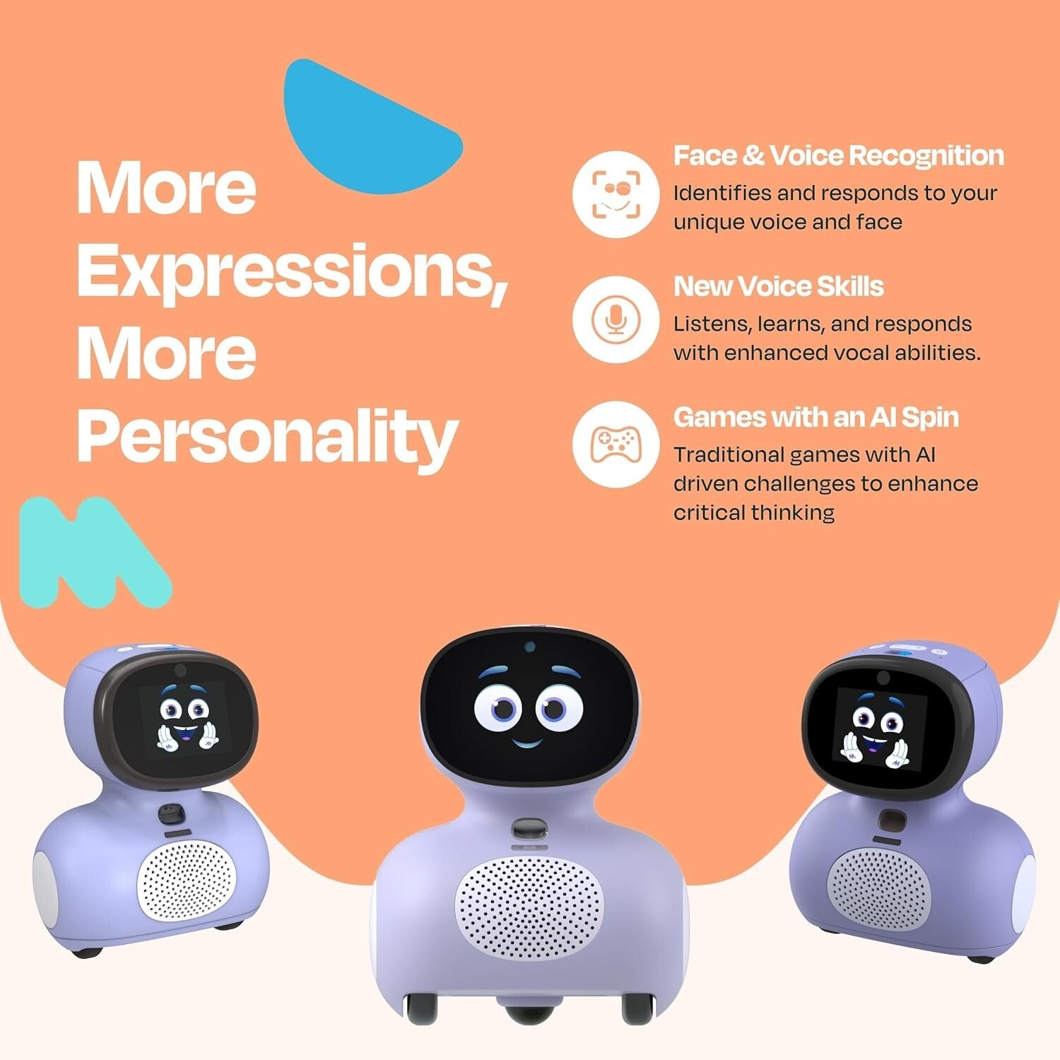 Explore STEAM Fun with Mini: The AI Robot for Kids + 30-Day Max Subscription