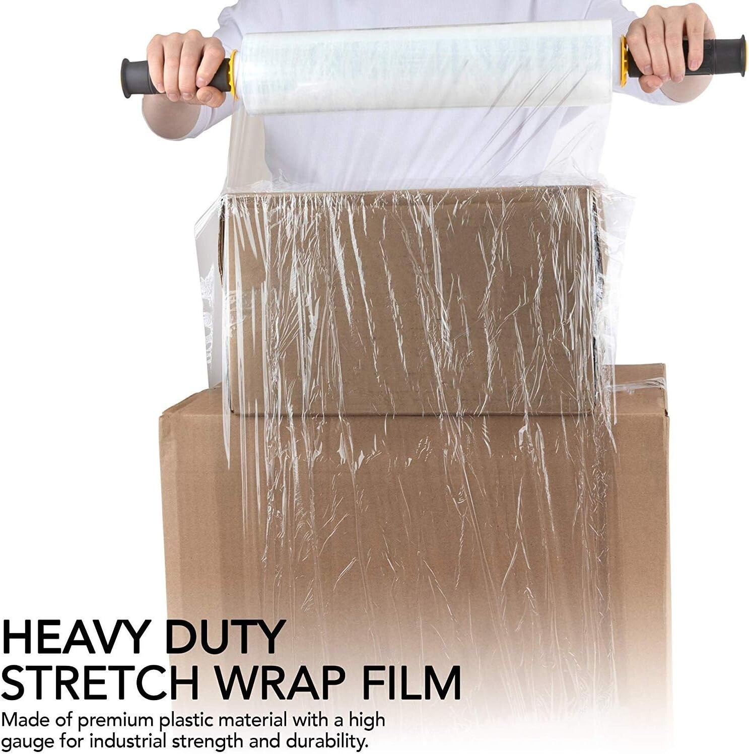 15 Inch Clear Furniture Wrap - 4 Rolls, Perfect for Moving and Securing Goods