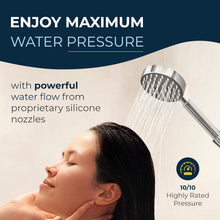 Load image into Gallery viewer, Stainless Steel Handheld Shower Head - Brushed Nickel with Adjustable 6ft Hose
