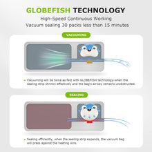 Load image into Gallery viewer, Lightweight Automatic Vacuum Sealer - Vacuum Bags &amp; Sous Vide Solution Included