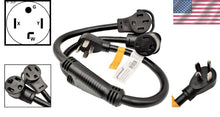 Load image into Gallery viewer, 3FT NEMA 14-30 Dryer Splitter Power Cord – 30 AMP, High-Quality Copper Design