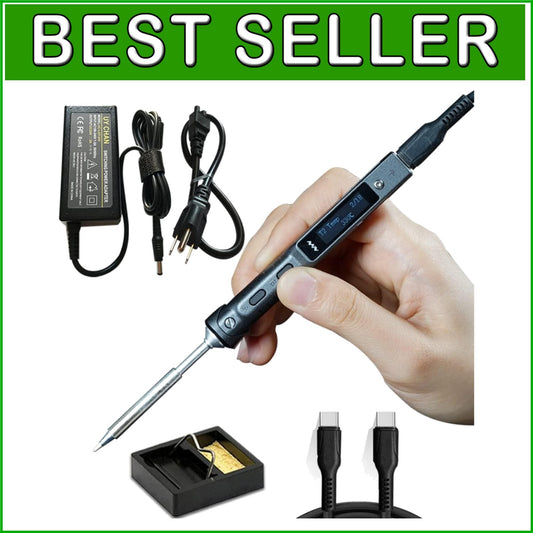 Fast Heating Programmable TS101 Soldering Iron Kit - Includes Everything Needed