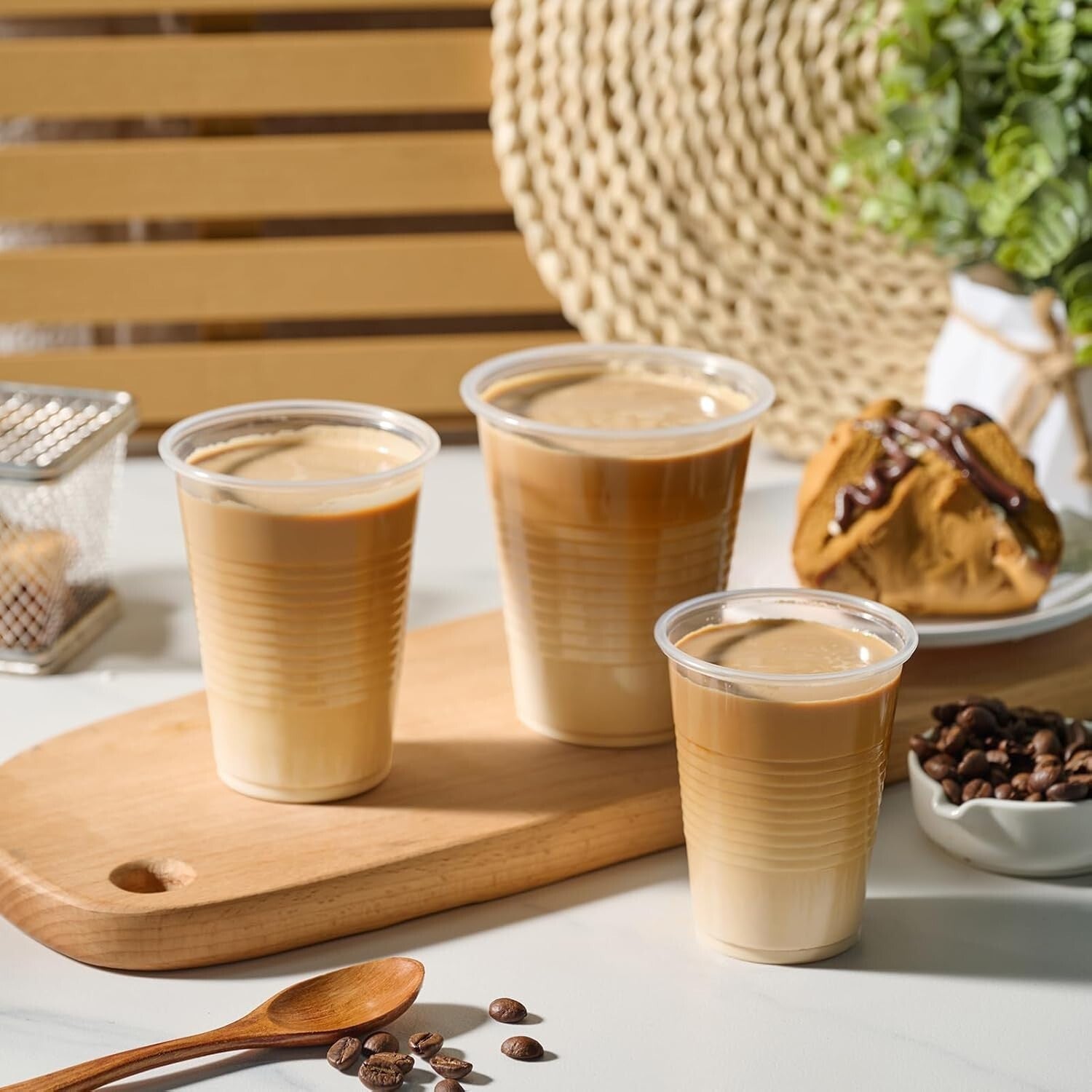 12 OZ BPA-Free Clear Plastic Cups - 2000 Pack for Effortless Party Serving