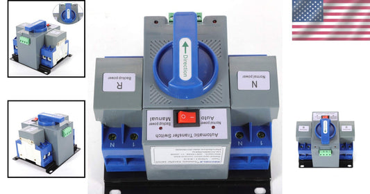 110V Dual Power Changeover Switch with 63A Rating and Multi-Protection Features
