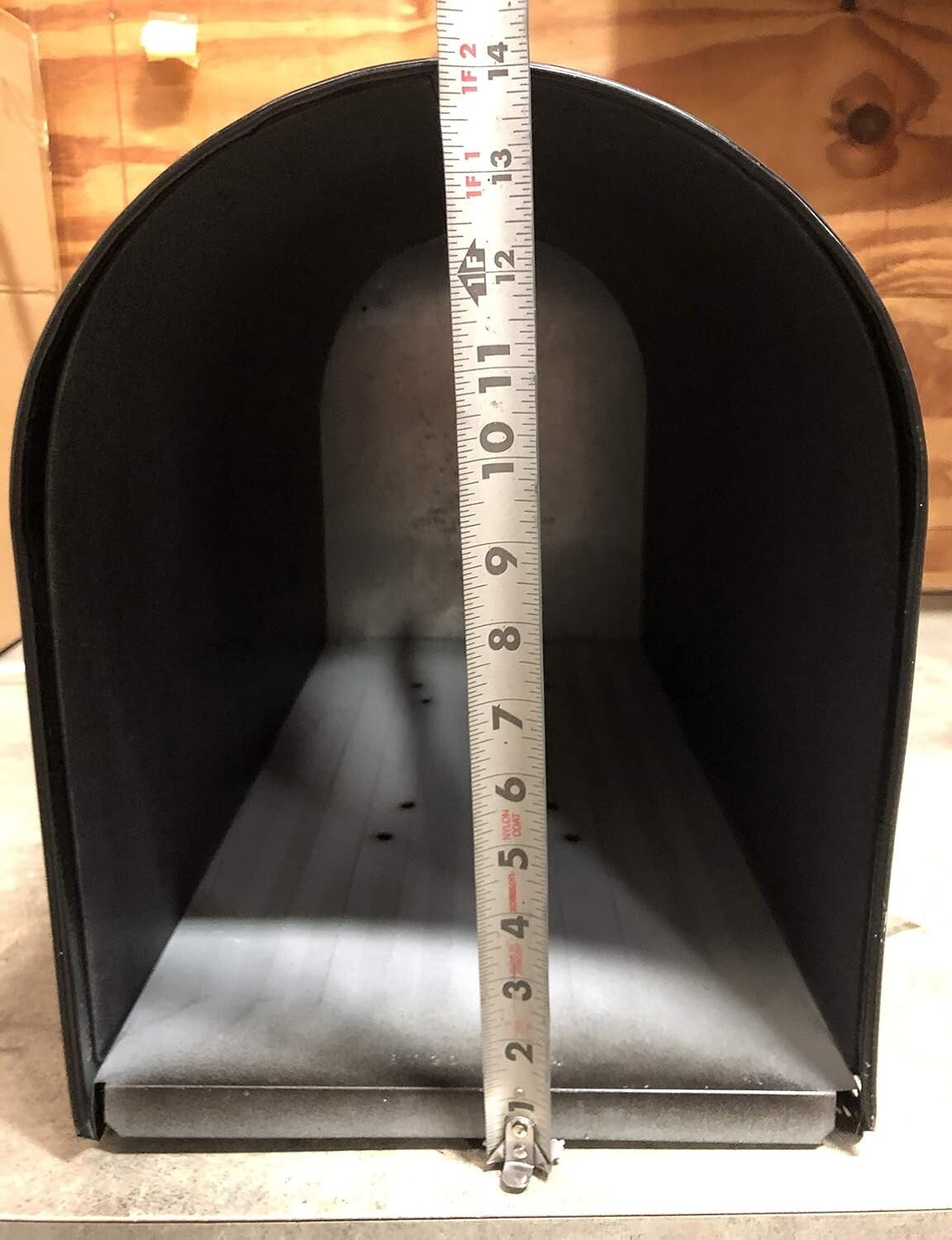 Durable Black Metal Mailbox Door for USPS / Snap-in Replacement - 11" x 14"