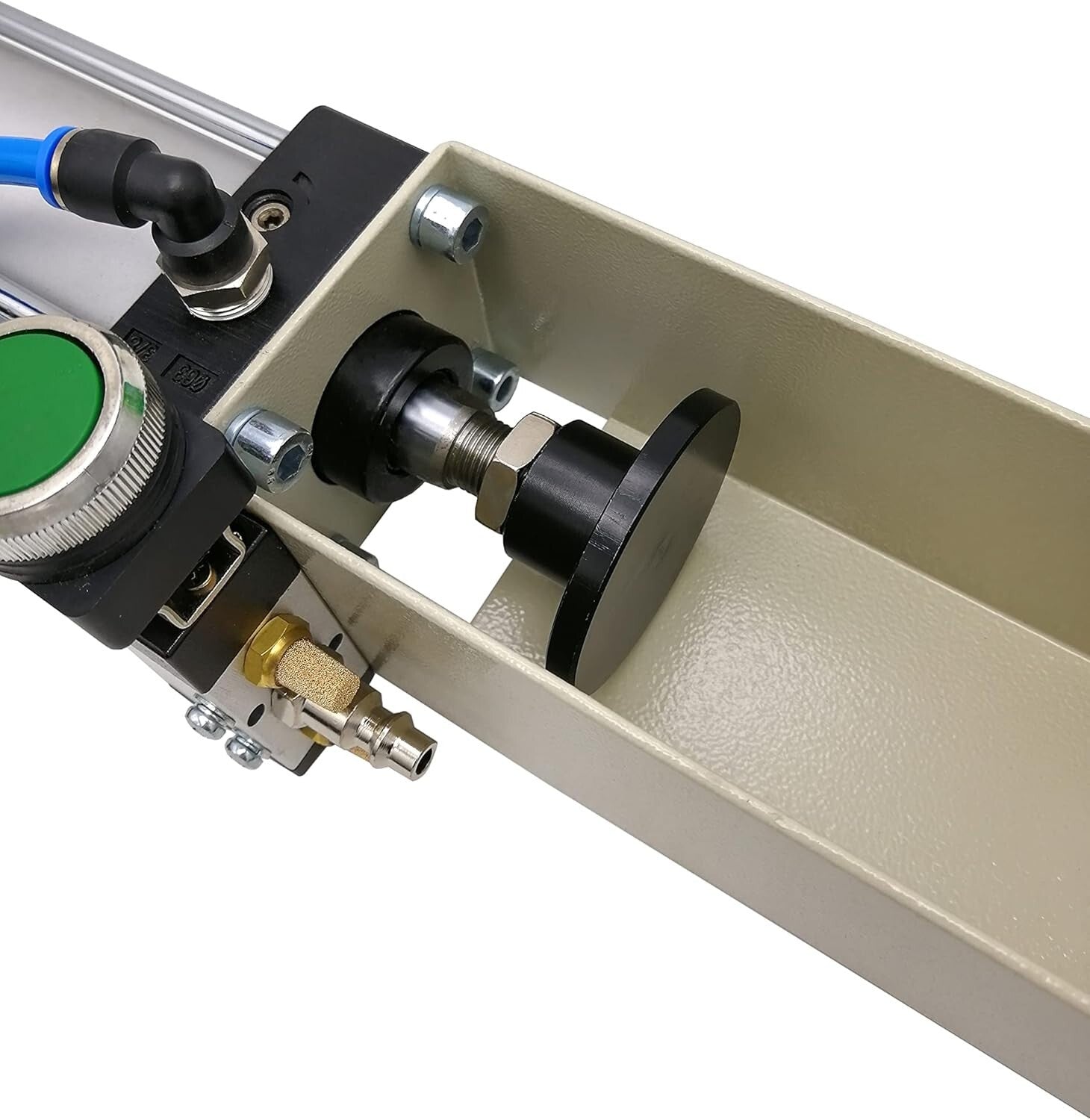 Heavy Duty Aluminum Can Crusher - Pneumatic Air Cylinder for 12 & 16 oz Cans