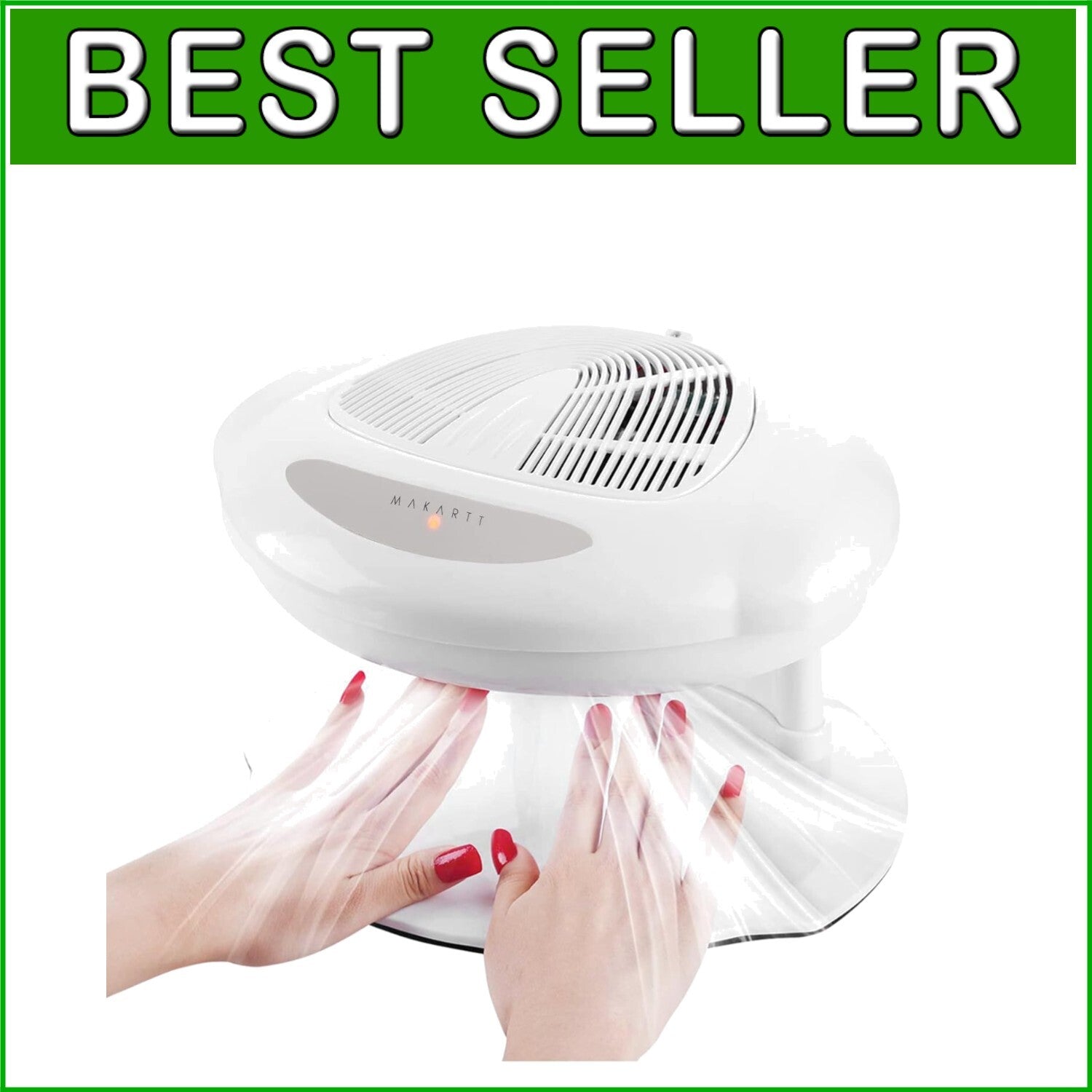 400W Air Nail Dryer with Automatic Sensor - Warm & Cool Options for Home & Salon
