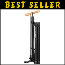 Load image into Gallery viewer, 220 PSI High Volume Tubeless Bicycle Floor Pump with Digital Gauge - Gloss Black