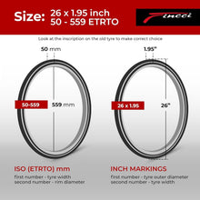 Load image into Gallery viewer, High-Quality 26 Inch Mountain &amp; Hybrid Tires with Inner Tubes - CE Certified