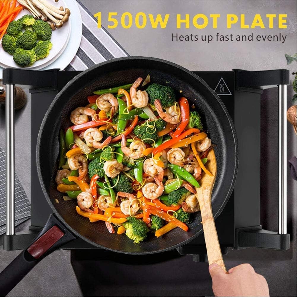 Lightweight Stainless Steel Hot Plate - Perfect for Travel & Everyday Cooking