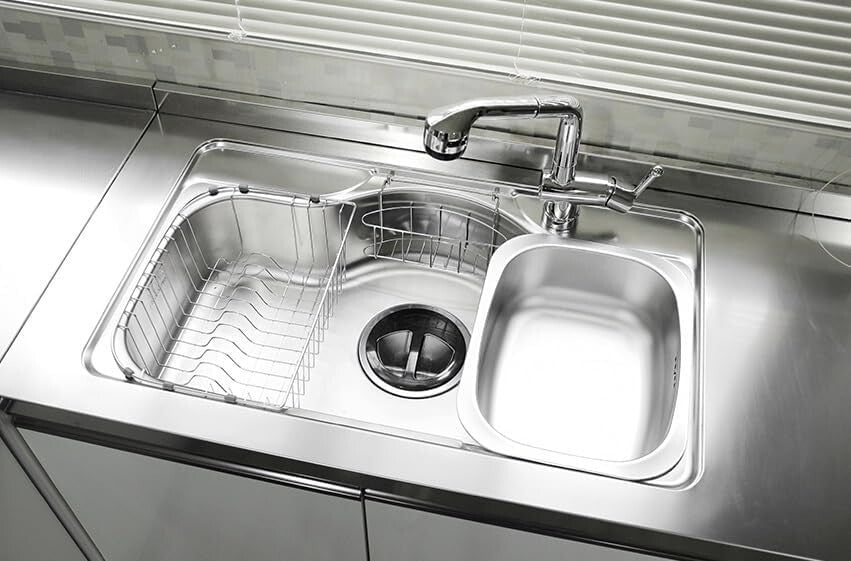 Premium Stainless Steel Dish Tub - Multi-Purpose Kitchen Sink Bowl 11.8" x 15.4"