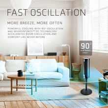 Load image into Gallery viewer, Elevation 42”-54” Adjustable Tower Fan with 31 ft/s Airflow &amp; Remote Control
