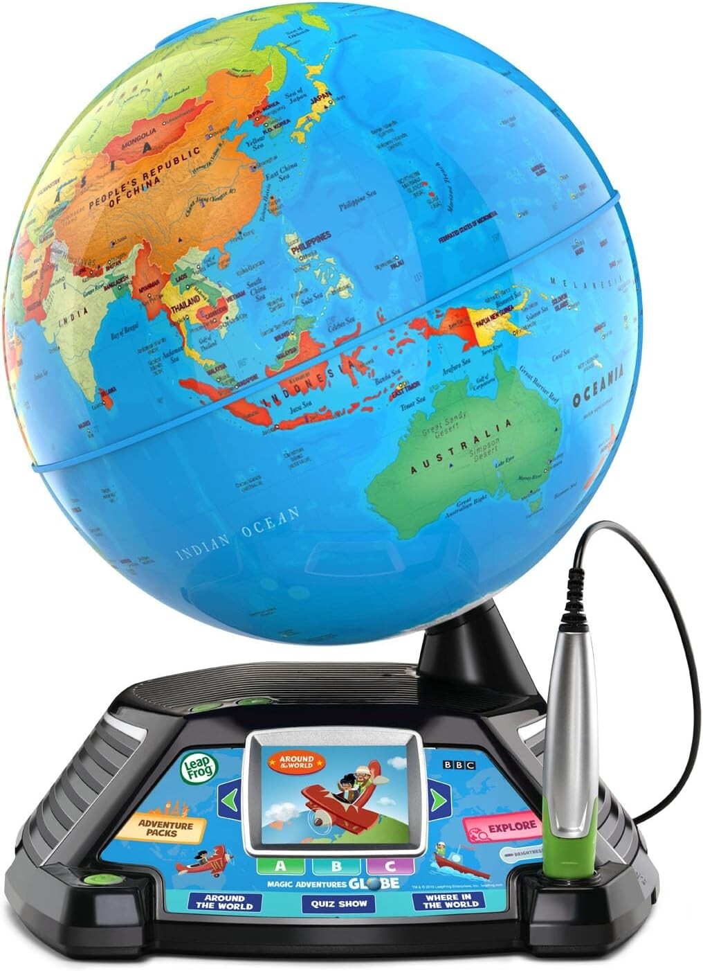 Frustration-Free 10" Kids Globe with Stylus & 5+ Hours of BBC Learning Videos