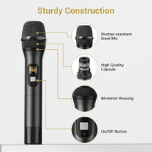 Load image into Gallery viewer, All-Metal Wireless Karaoke Microphone Set - Crystal Clear Sound for Any Occasion