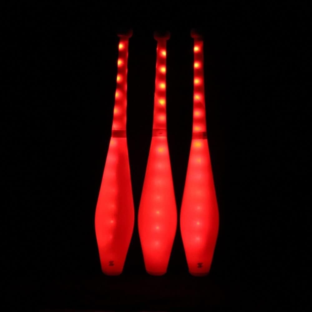 Fully Customizable LED Juggling Clubs - Remote-Controlled Color Modes Included