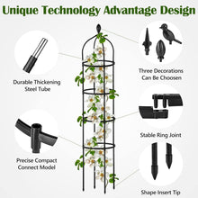 Load image into Gallery viewer, Lightweight 2-Pack 6ft Metal Garden Trellis - Quick Install for Climbing Plants