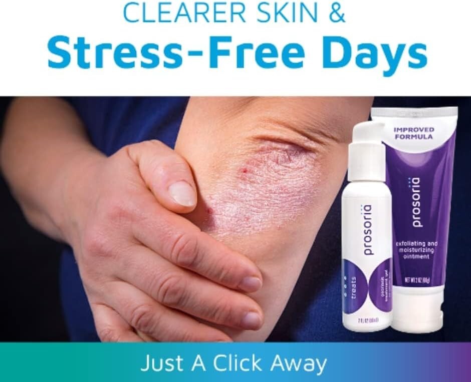 Dual Action Psoriasis Relief - 4 Bottles of Clinical Strength Exfoliating Care