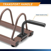 Load image into Gallery viewer, Portable Horizontal Plate and Olympic Bar Rack | Steel Organizer with Wheels