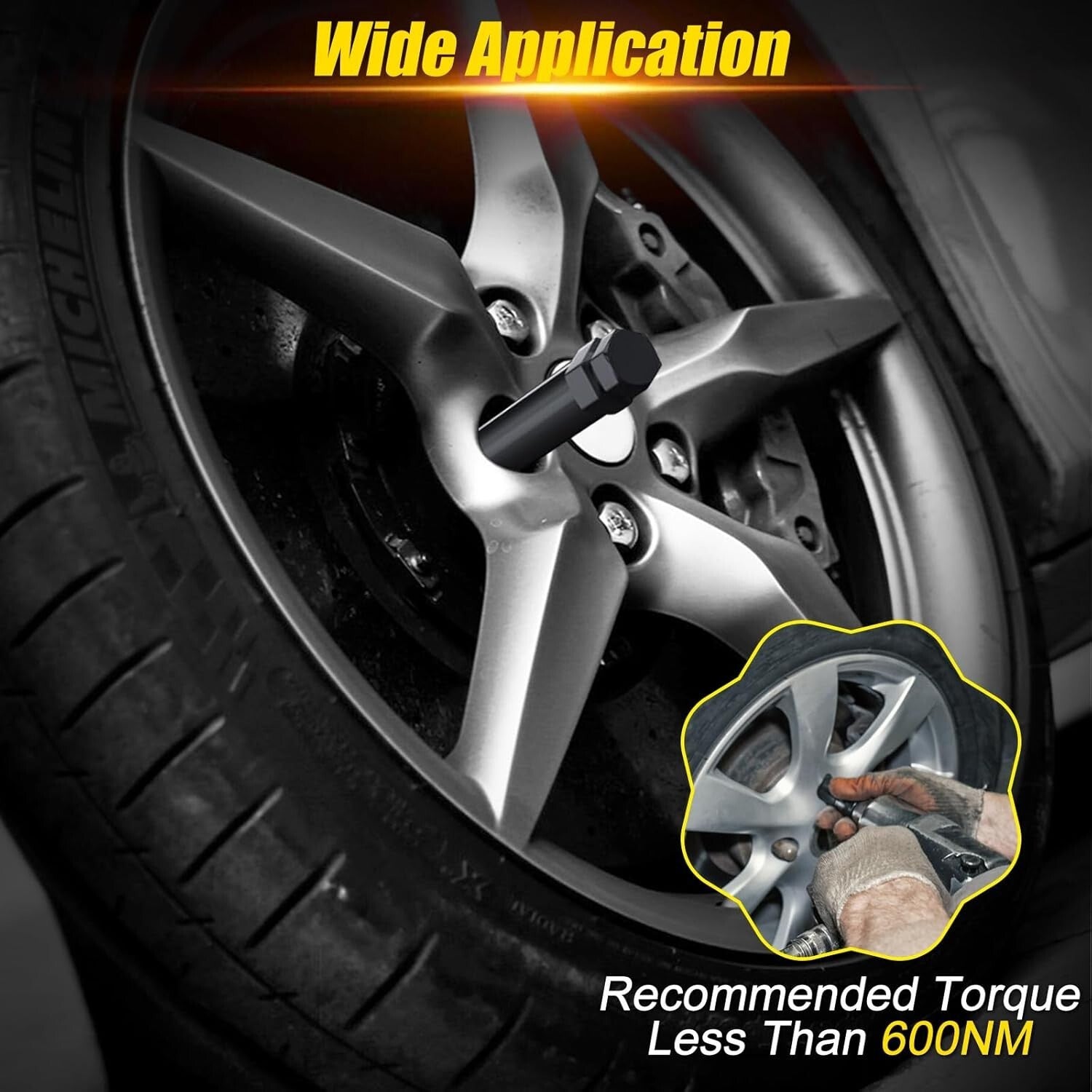 Heavy-Duty Chromoly Spline Lug Nut Socket Set for Effortless Removal