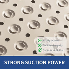 Load image into Gallery viewer, Large Rectangular Shower Mat 47"x32" - Suction Cups &amp; Custom Fit for Bathrooms