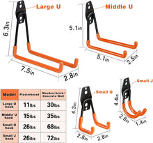 Load image into Gallery viewer, 32 Pack Heavy-Duty Garage Hooks with Non-Slip Coating - Easy Wall Mount Storage
