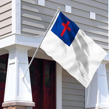 Load image into Gallery viewer, 3x5 Christian Flag with Appliqued Cross - Heavy-Duty SolarMax Nylon Outdoor