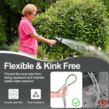 Load image into Gallery viewer, 200ft Durable Stainless Steel Garden Hose – Flexible, Non-Kinking &amp; Leak-Proof
