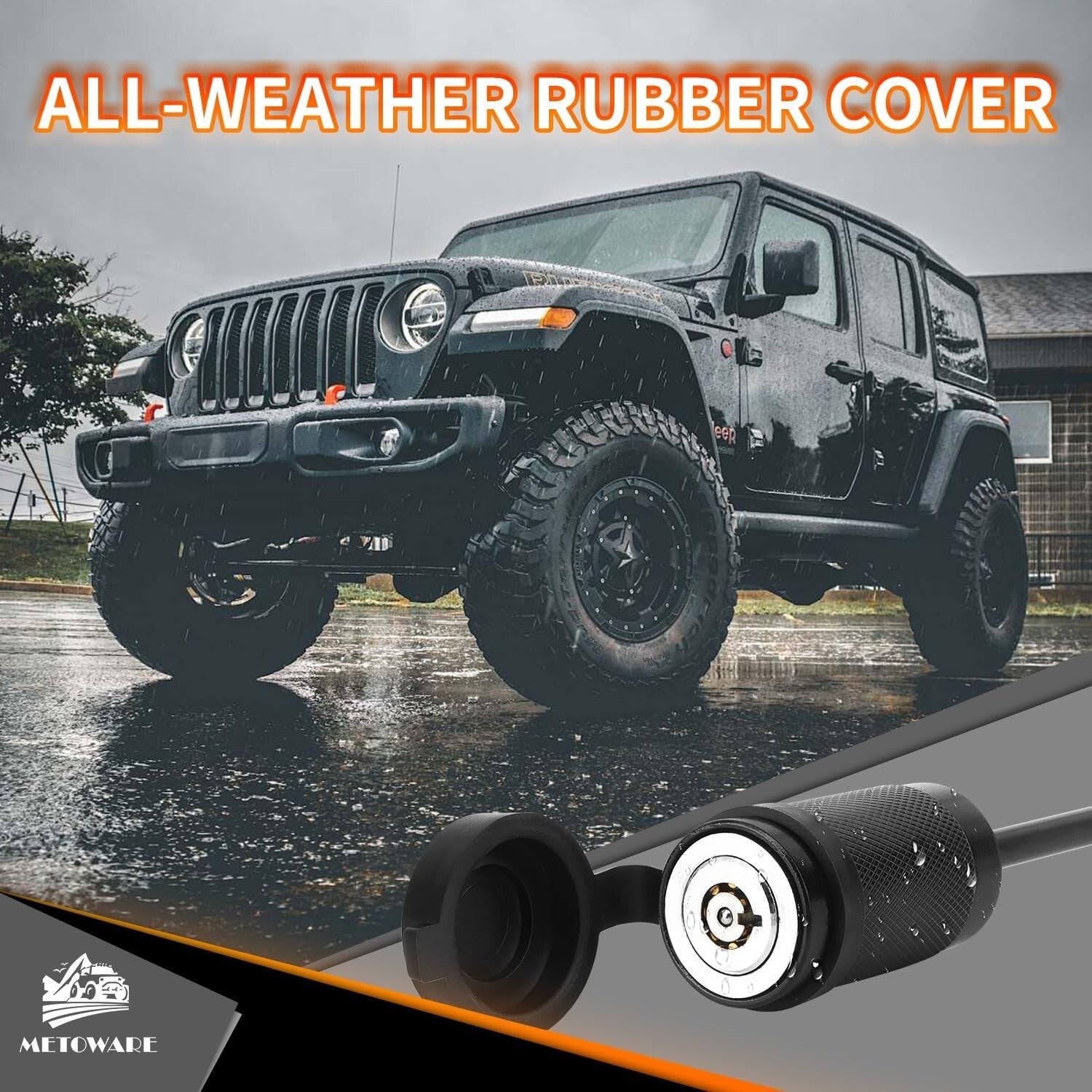 Modern Dogbone Style Trailer Coupler Lock 1/4" Dia – Easy Push-to-Lock Design