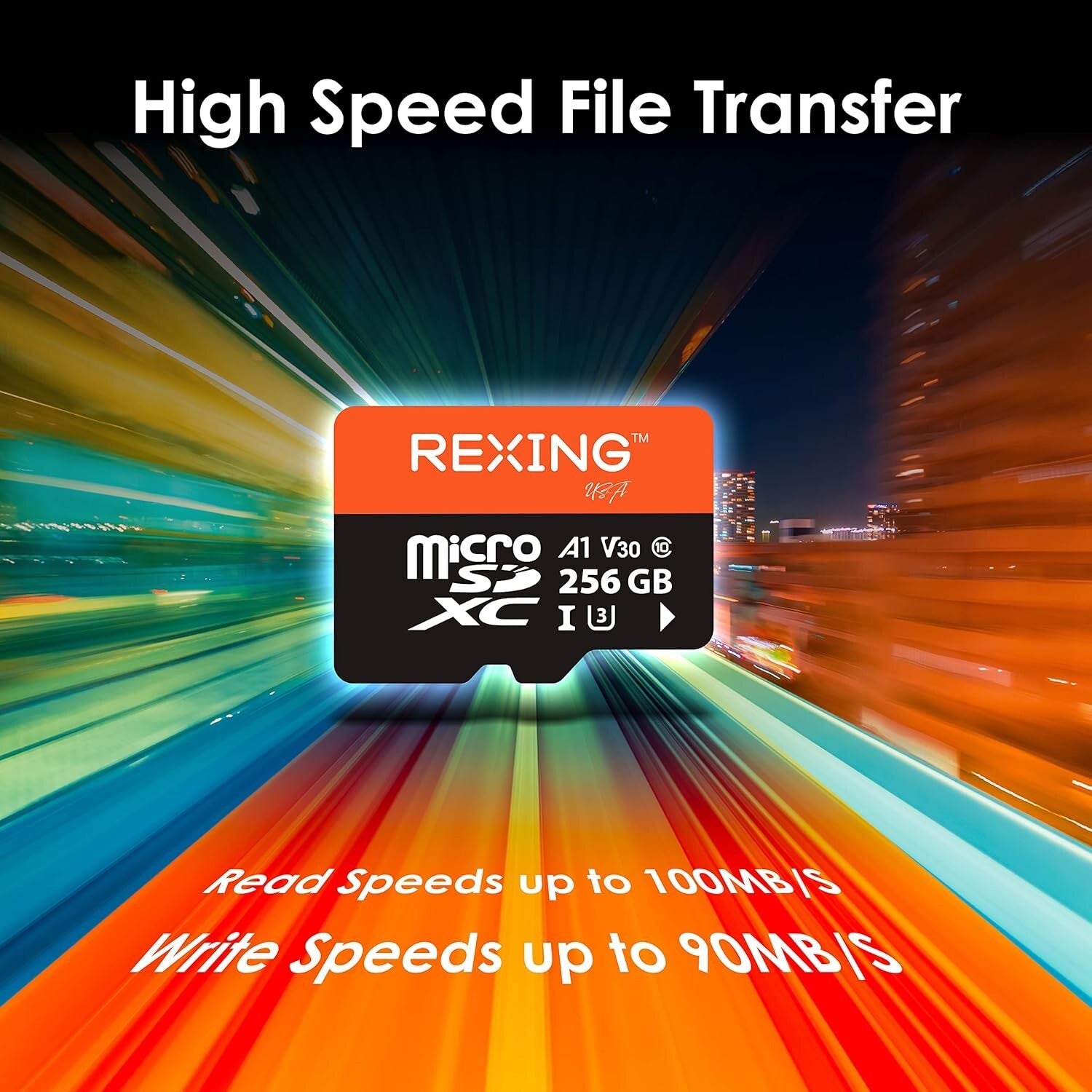 Versatile 256GB MicroSDXC Card with Adapter - Ideal for Cameras & Smartphones