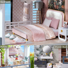 Load image into Gallery viewer, 1:24 Scale DIY Dollhouse with Furniture and Music: Magical Crafting Experience
