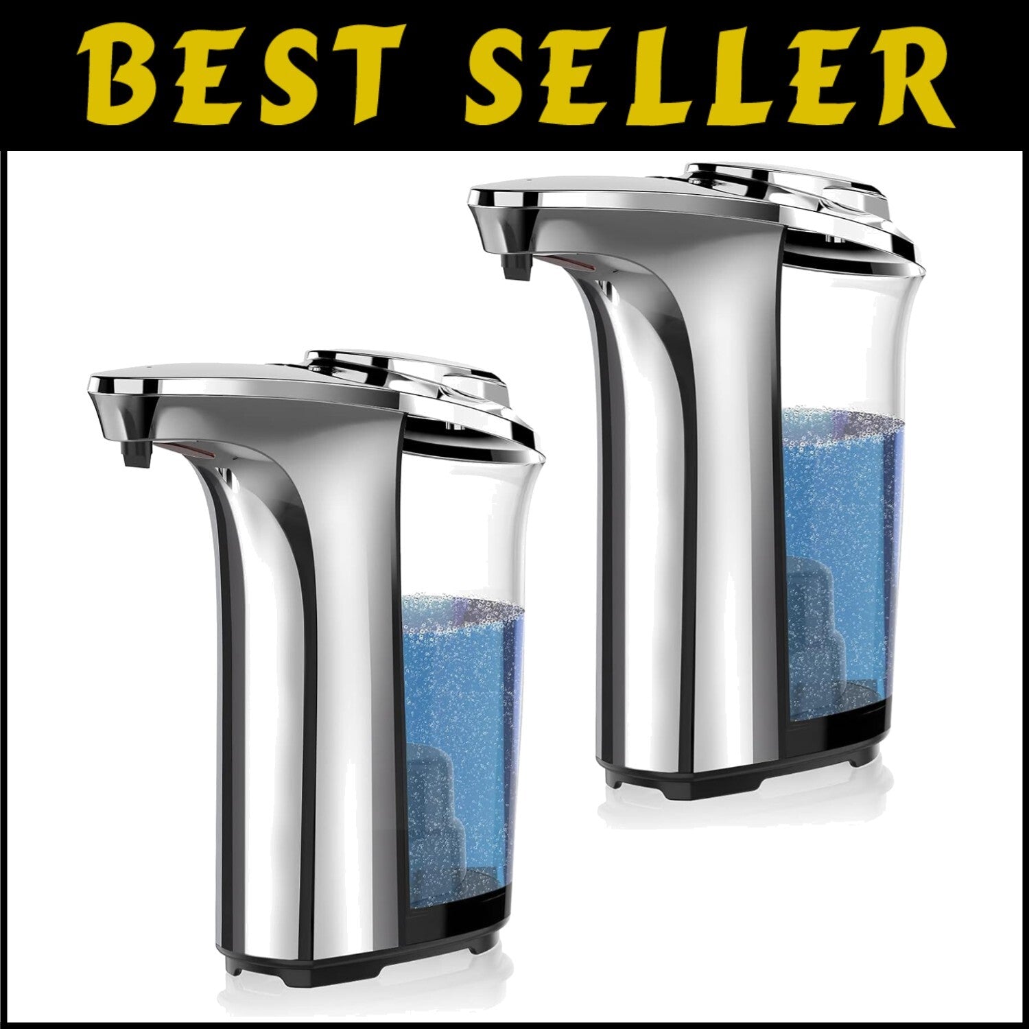 17oz Touchless Liquid Soap Dispenser - Adjustable, Leak-Proof Kitchen Essential