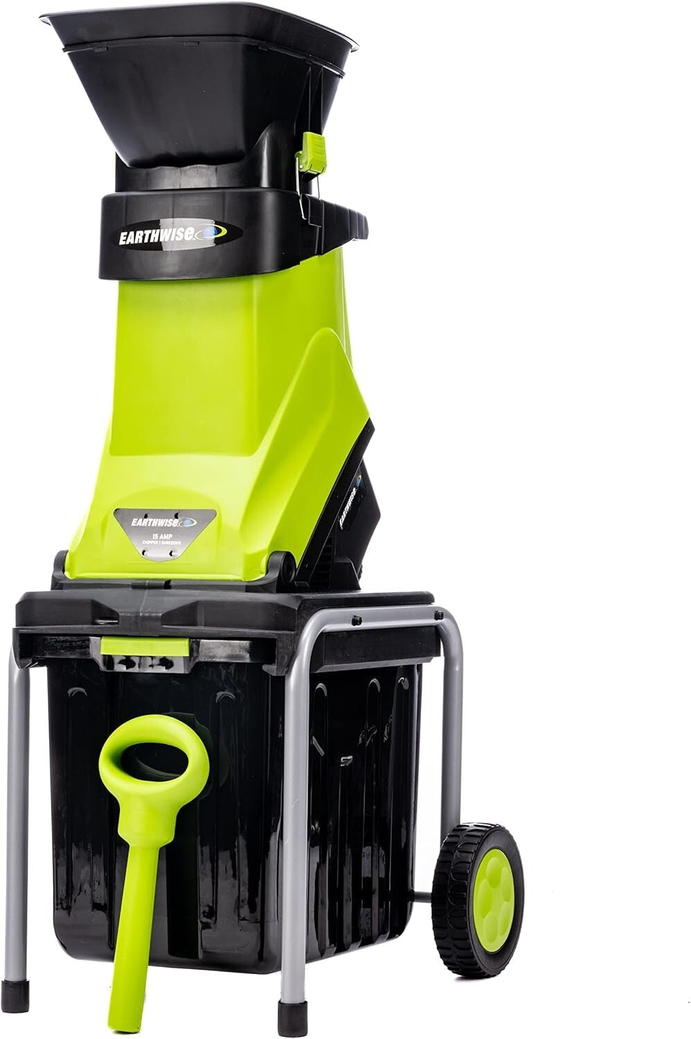 Earthwise 15-Amp Electric Garden Chipper with Collection Bin for Easy Composting