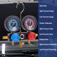 Load image into Gallery viewer, Comprehensive 4 CFM Vacuum Pump with Leak Detector and Pressure Hoses Included
