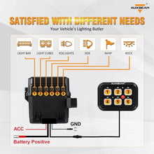 Load image into Gallery viewer, Universal 6 Gang Switch Control Box with Automatic Dimmable LED - IP65 Rated