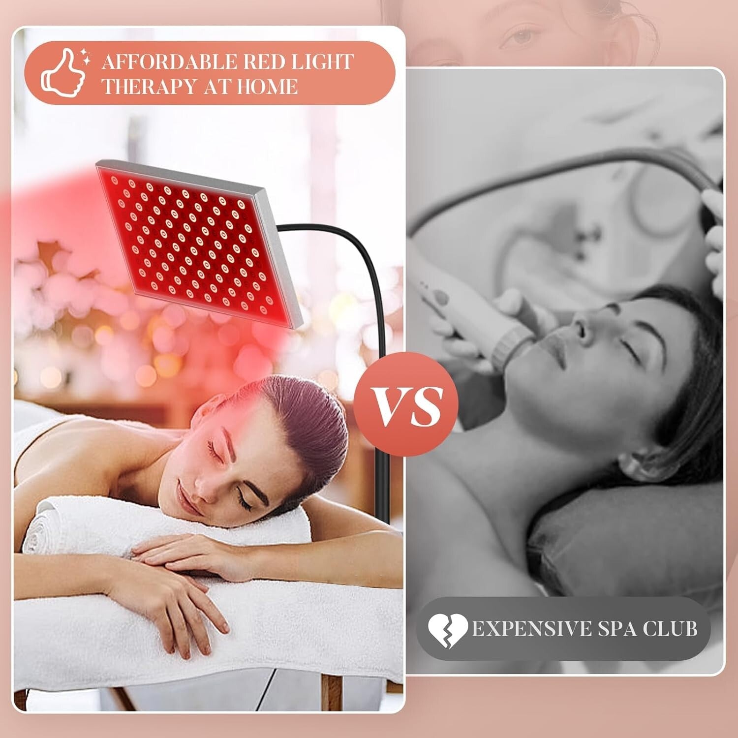 Full Body Red Light Therapy LED Panel - Freestanding & Affordable Home Solution