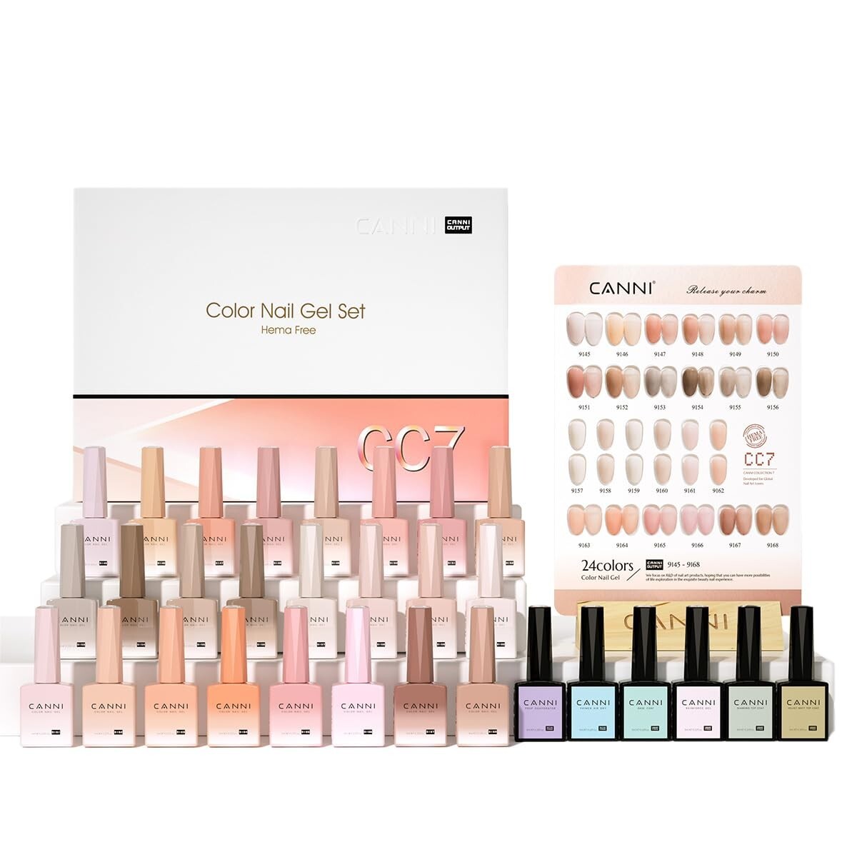 Ultimate 30 Pcs HEMA-Free Gel Nail Polish Kit - Perfect Gift for Nail Lovers