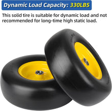 Load image into Gallery viewer, Puncture-Proof 13" Flat-Free Mower Tires with Adjustable Adapter Kit - 2 PCS