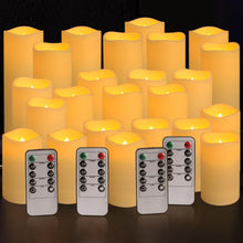 Load image into Gallery viewer, Luxury 24-Piece Flameless Candle Set with Timer - Perfect for All Occasions