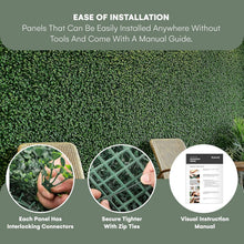 Load image into Gallery viewer, Durable Greenery Backdrop Panels 20"x20" - Perfect for Events &amp; Home Decoration