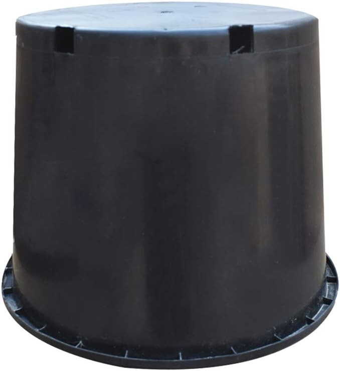 Lightweight 7 Gallon Black Nursery Pot with Drainage Holes for Soil Growth