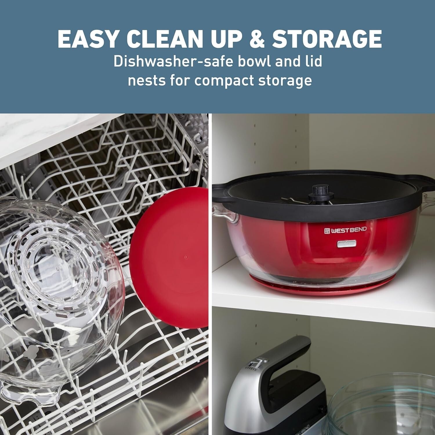 Electric 6-Quart Popcorn Maker with Dual-Purpose Cover & Motorized Stirring