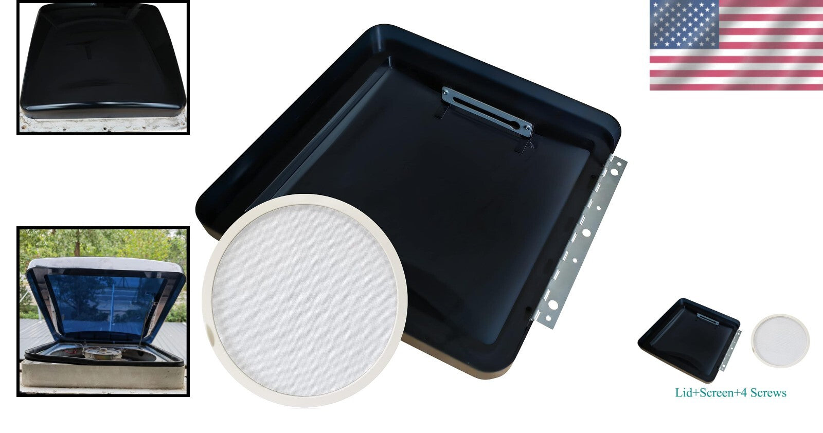 Adjustable Smoke Roof Vent Cover for Quick Install & Enhanced Air Circulation