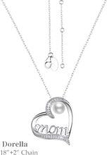 Load image into Gallery viewer, Elegant 925 Sterling Silver Birthstone Heart Pendant Necklace for Women
