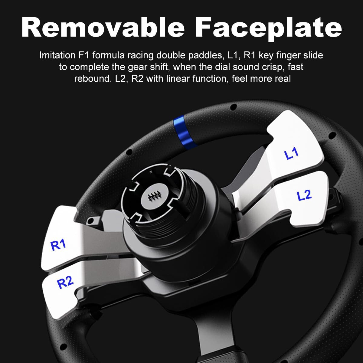 Immersive V99 Racing Wheel with 11.8-inch Grip & Multi-Platform Compatibility