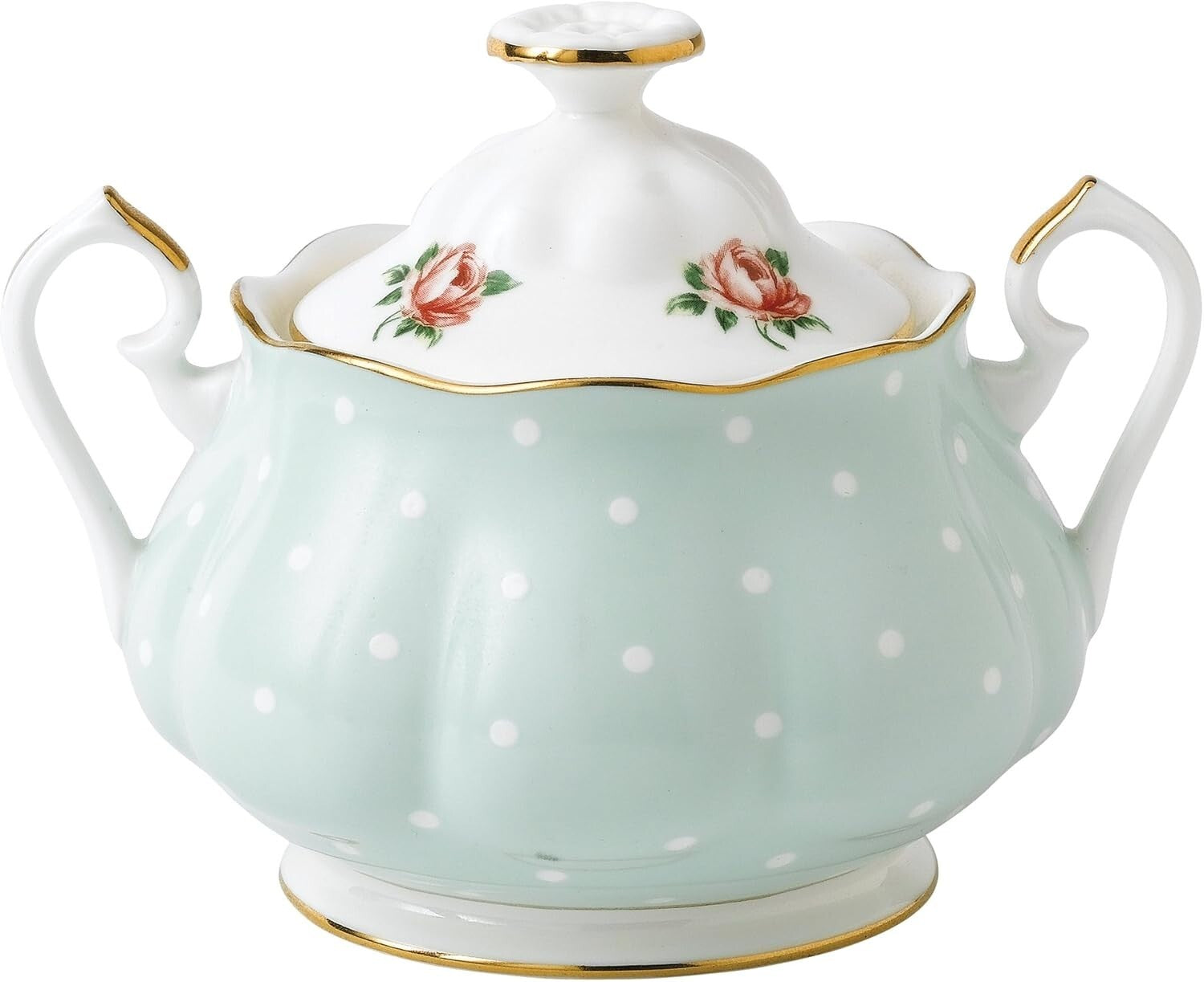 Polka Rose Afternoon Tea Set - Dishwasher Safe Bone China with Presentation Box