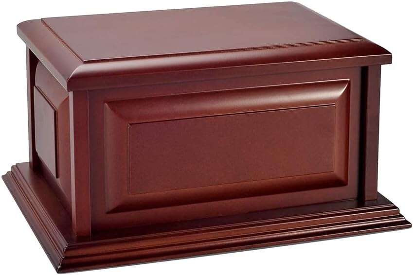 Elegant Cherry Wood Urn for Adult Ashes - Professional MDF Cremation Urn